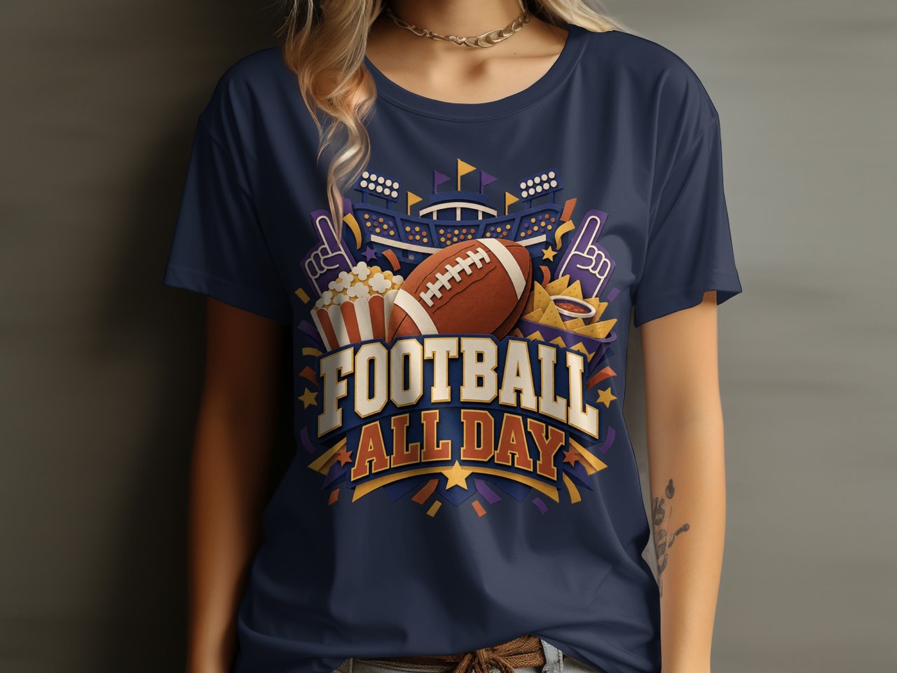 Football All Day Tee or Sweatshirt