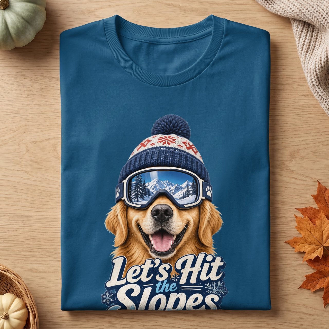Let's Hit The Slopes Dog Tee