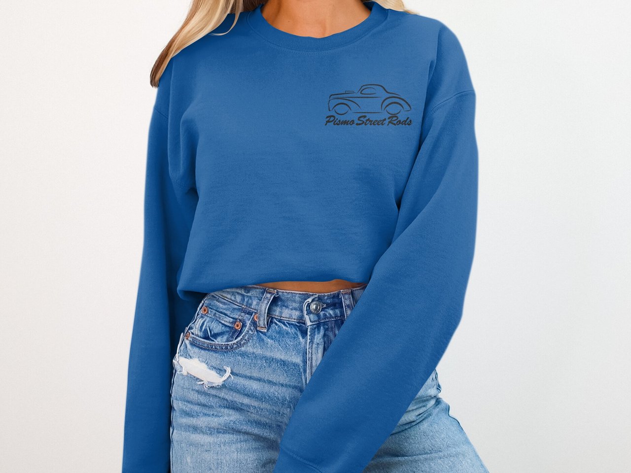 Vintage Hot Rod Sweatshirt, Classic Car Enthusiast Pullover, Pismo Street Rods Crewneck, Retro Automobile Jumper, Gift for Car Guy Dad