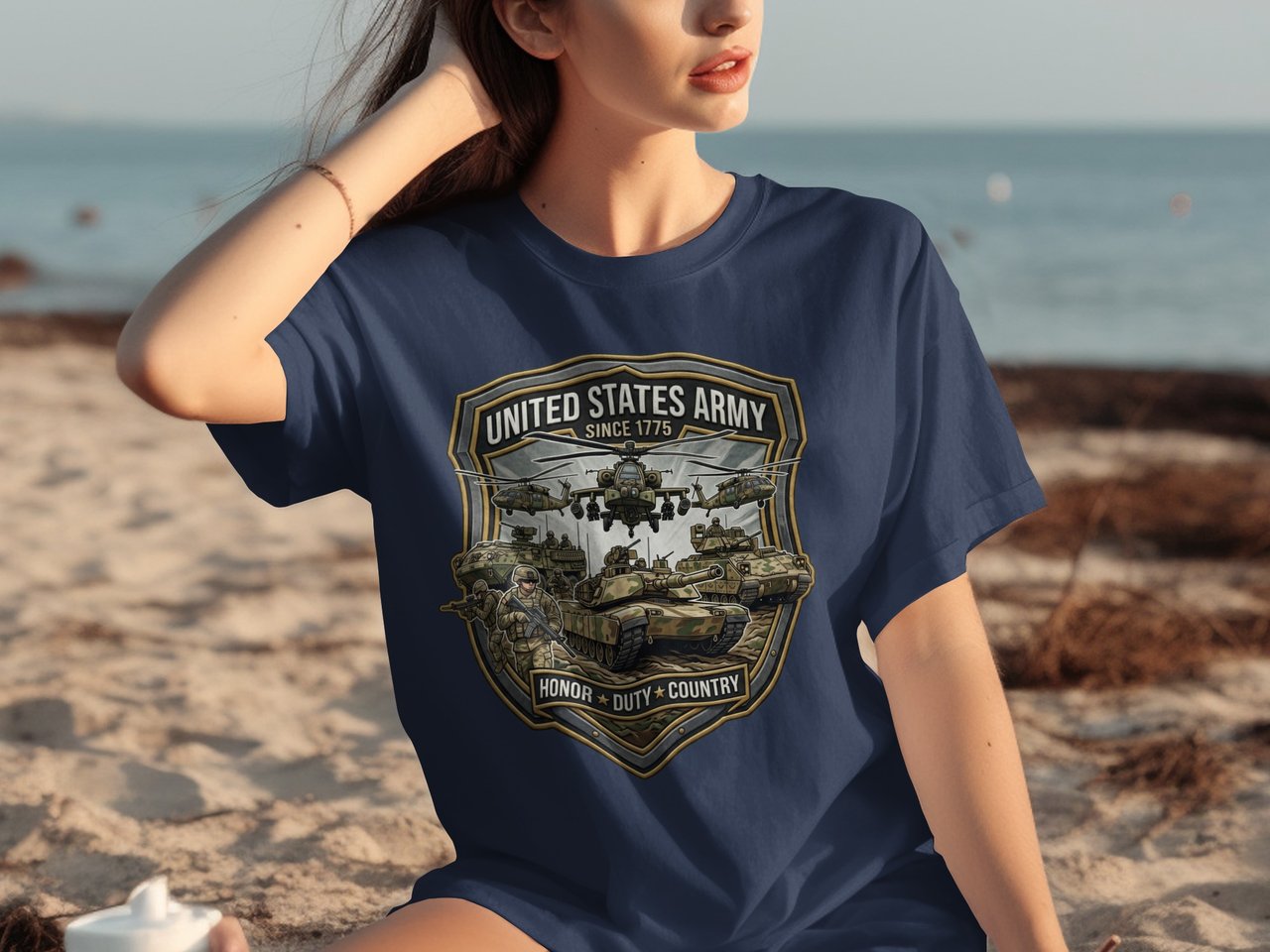 United States Army T-Shirt, Military Veteran Gift, Honor Duty Country Tee, Patriotic Army Dad Shirt, Since 1775 Graphic Tee