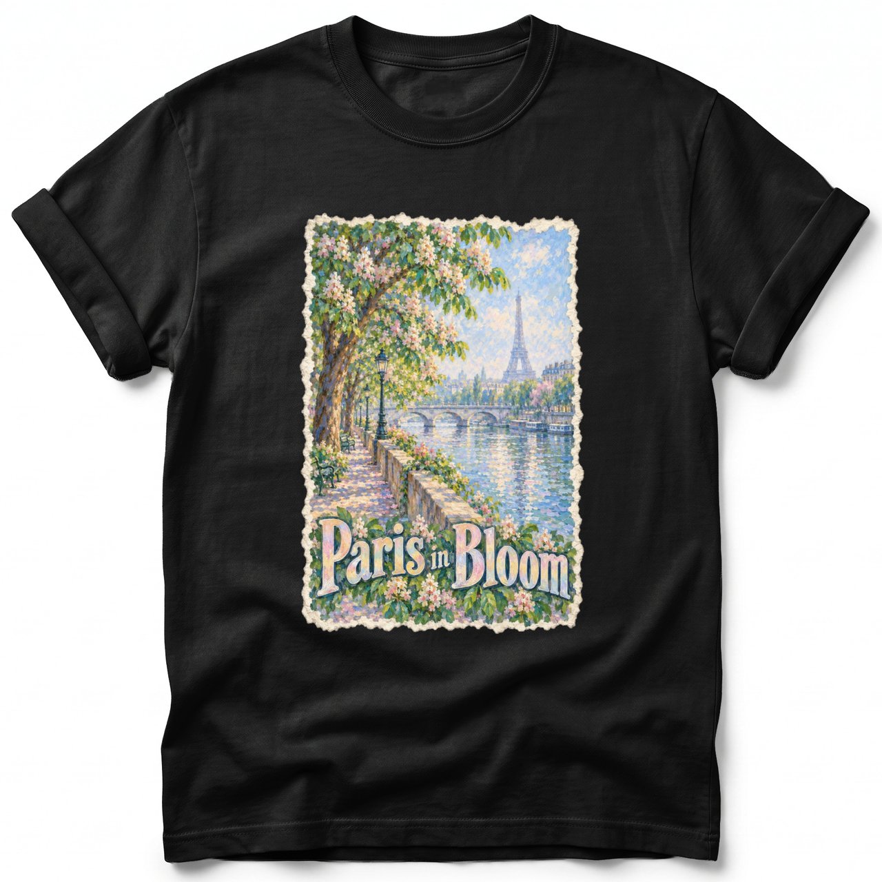 Paris in Bloom ~ Comfort Colors Premium Tee