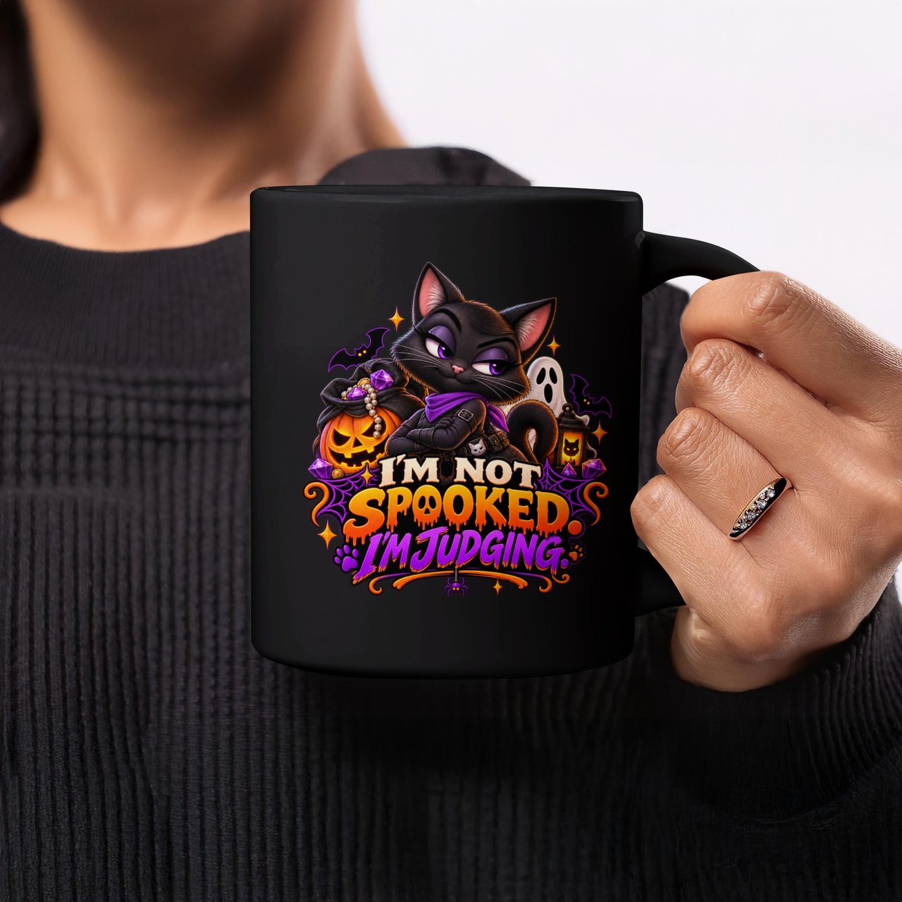 I'm Not Spooked I'm Judging Mug