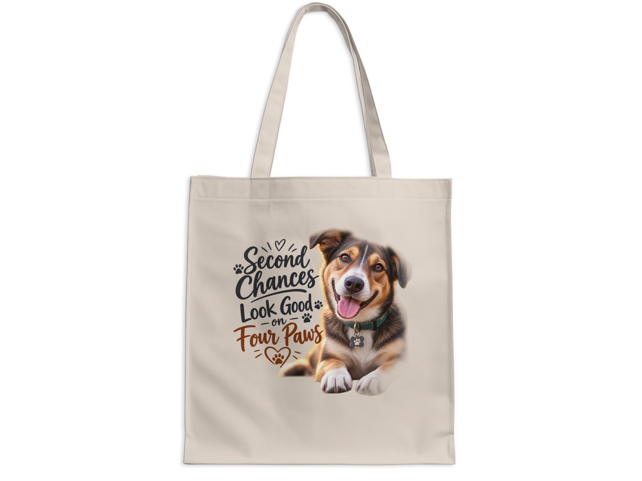 Second Chances Four Paws Tote Bag