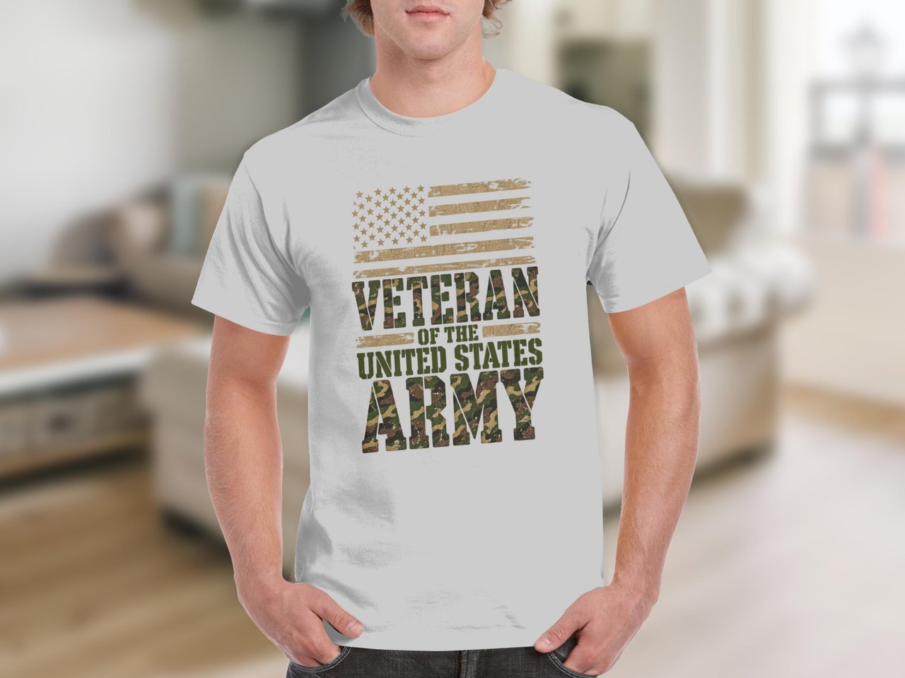 US Army Veteran Flag Tee