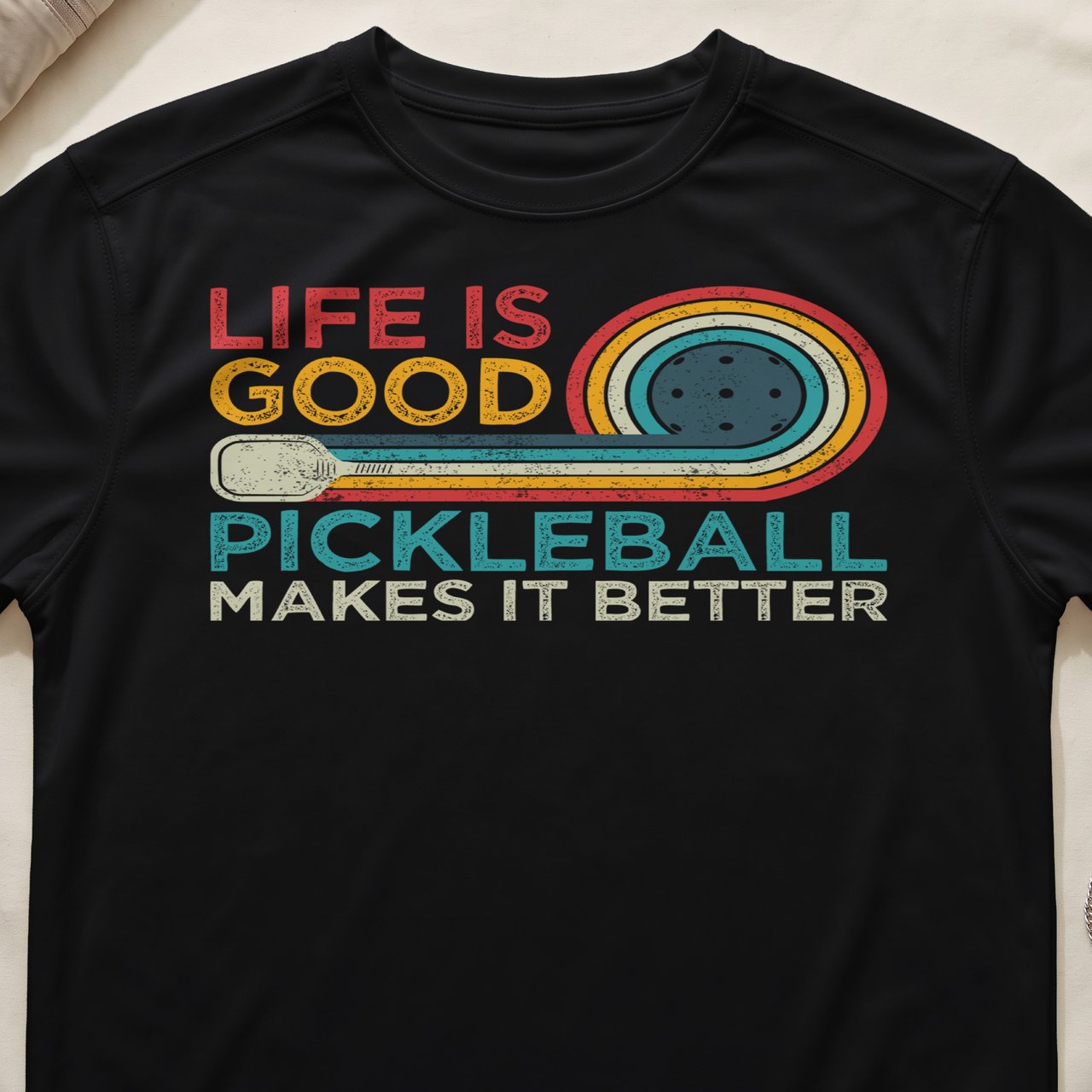Pickleball Sport-Tek Performance Tee, Life Is Good Pickleball Makes It Better, Performance Court Apparel