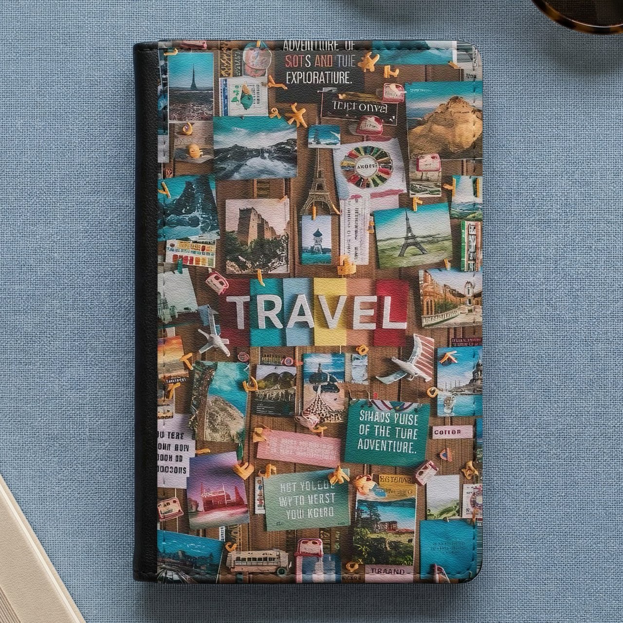 Travel Collage Passport Cover