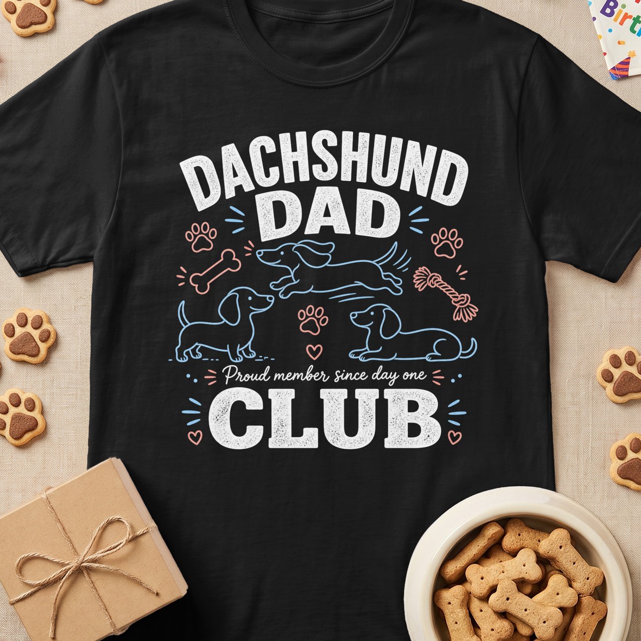 Dachshund Dad Club Tee