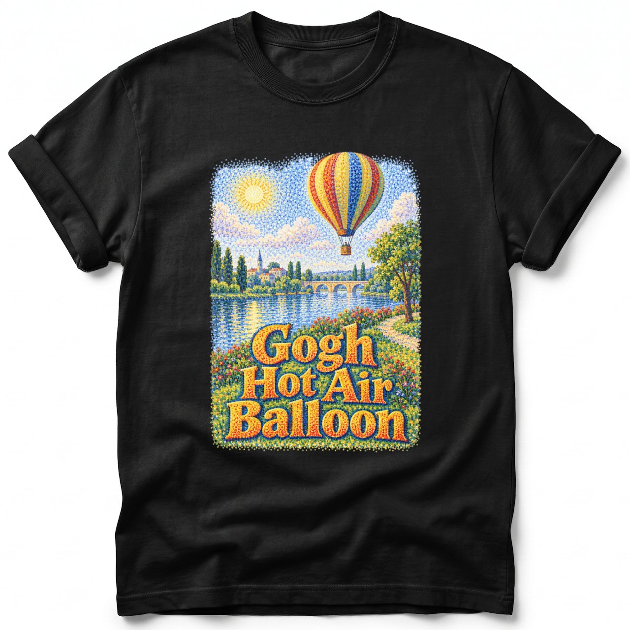 Gogh Hot Air Balloon ~ Comfort Colors Premium Tee