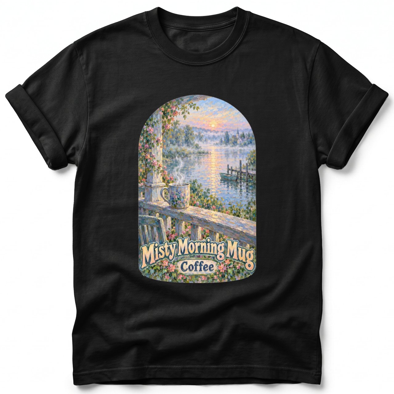 Misty Morning Mug ~ Comfort Colors Premium Tee