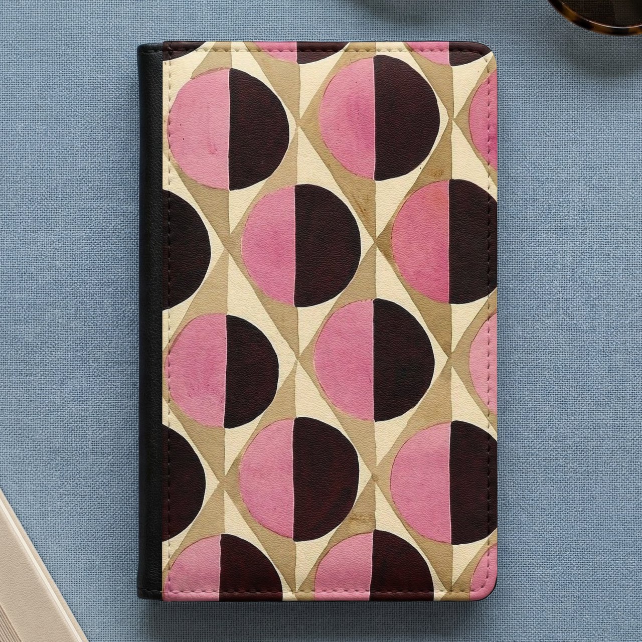 Mid Century Geometric Passport Cover