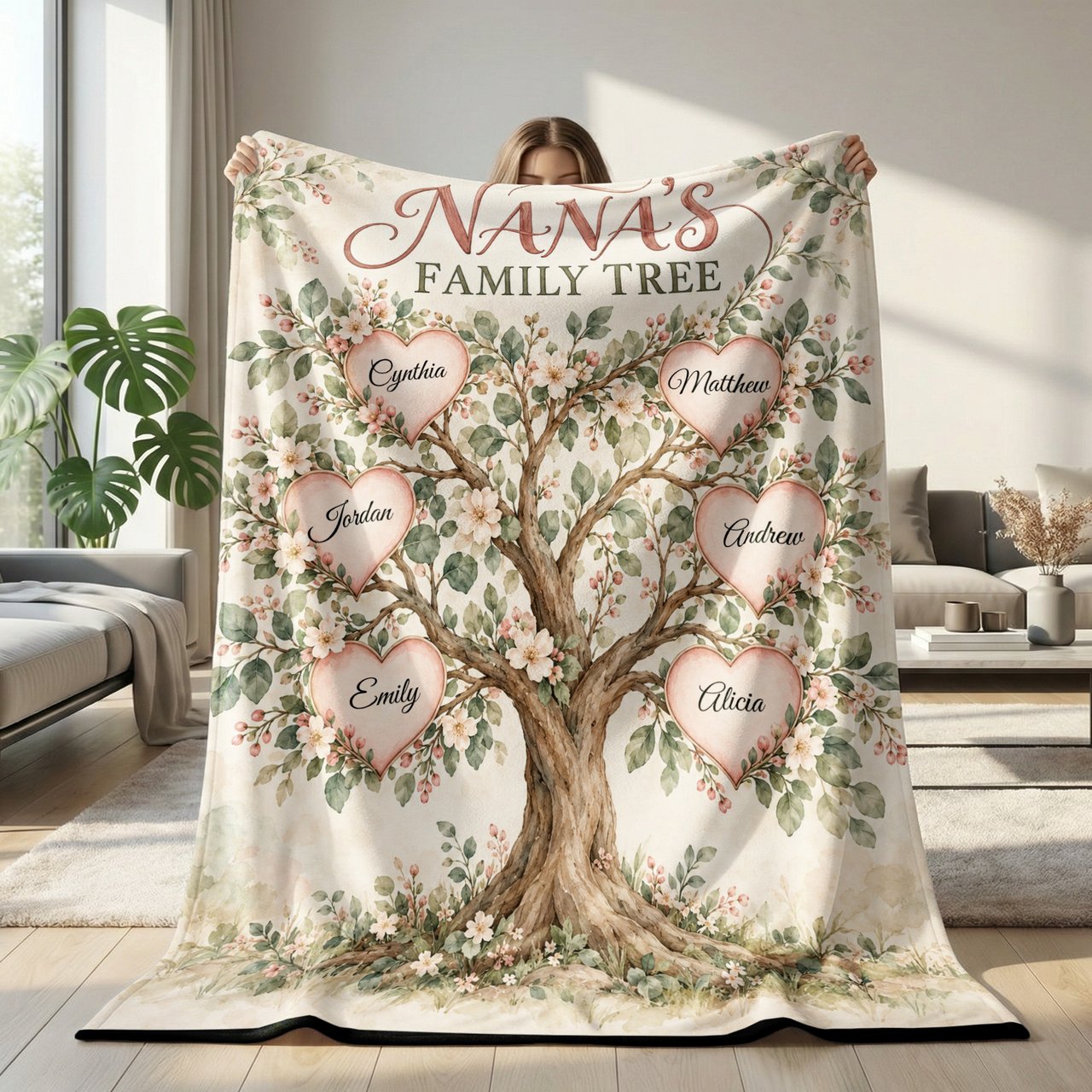 Nana's Family Tree Blanket