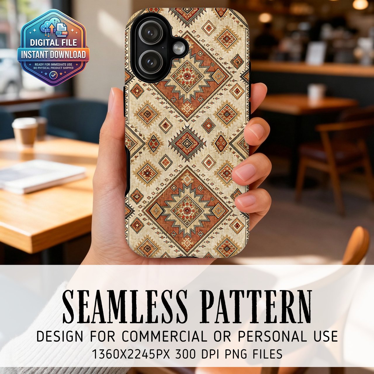 Southwest Aztec Pattern Digital