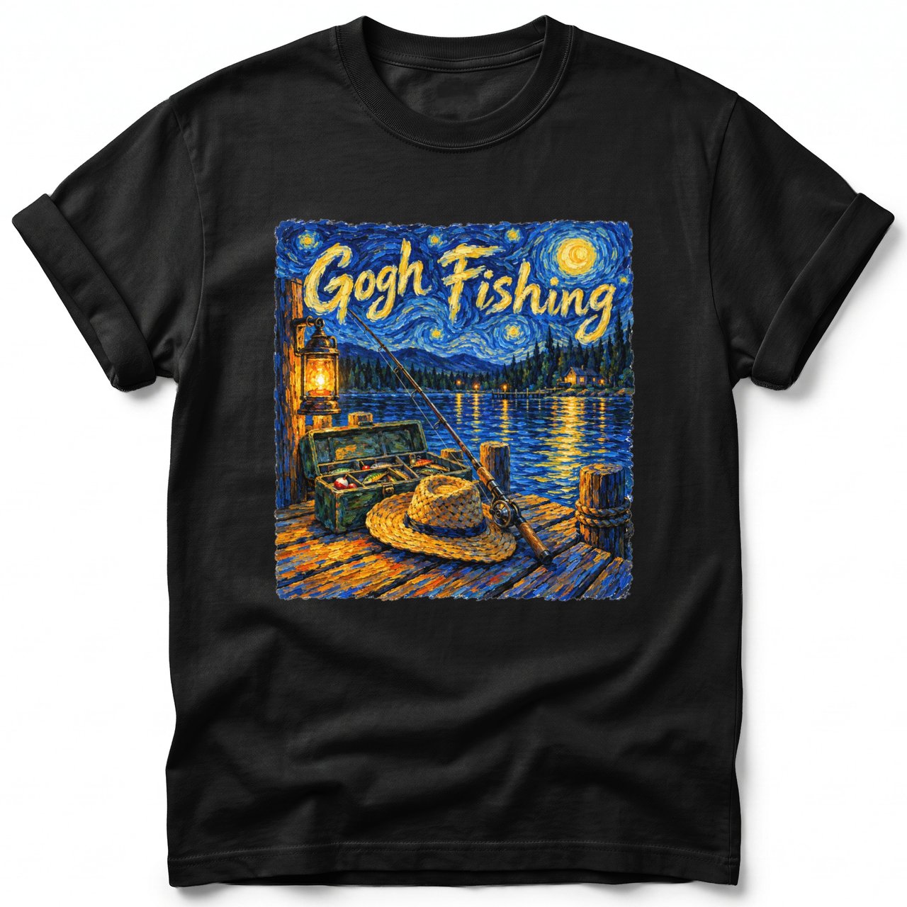 Gogh Fishing ~ Comfort Colors Premium Tee