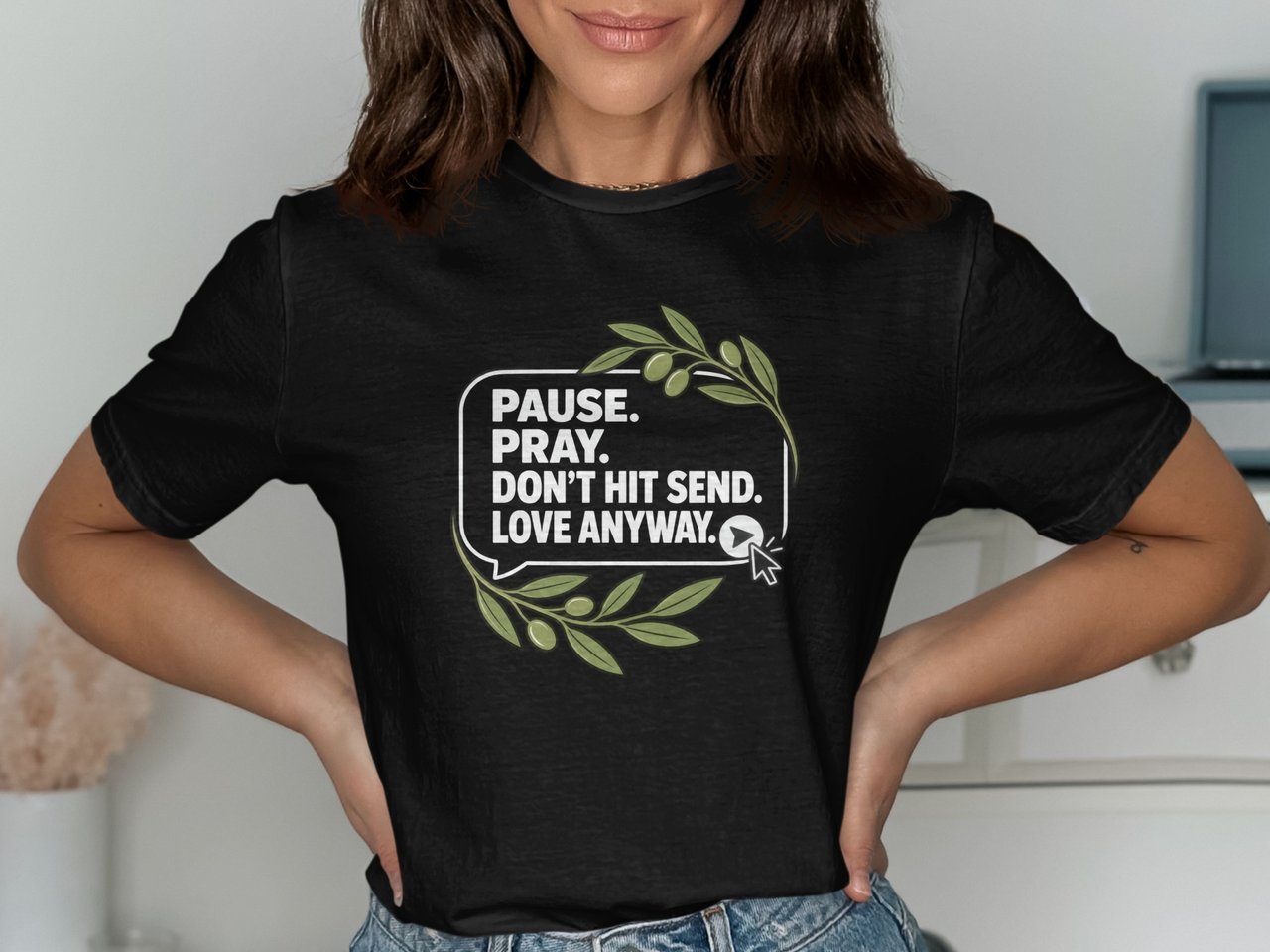 Pause Pray Don't Hit Send Tee