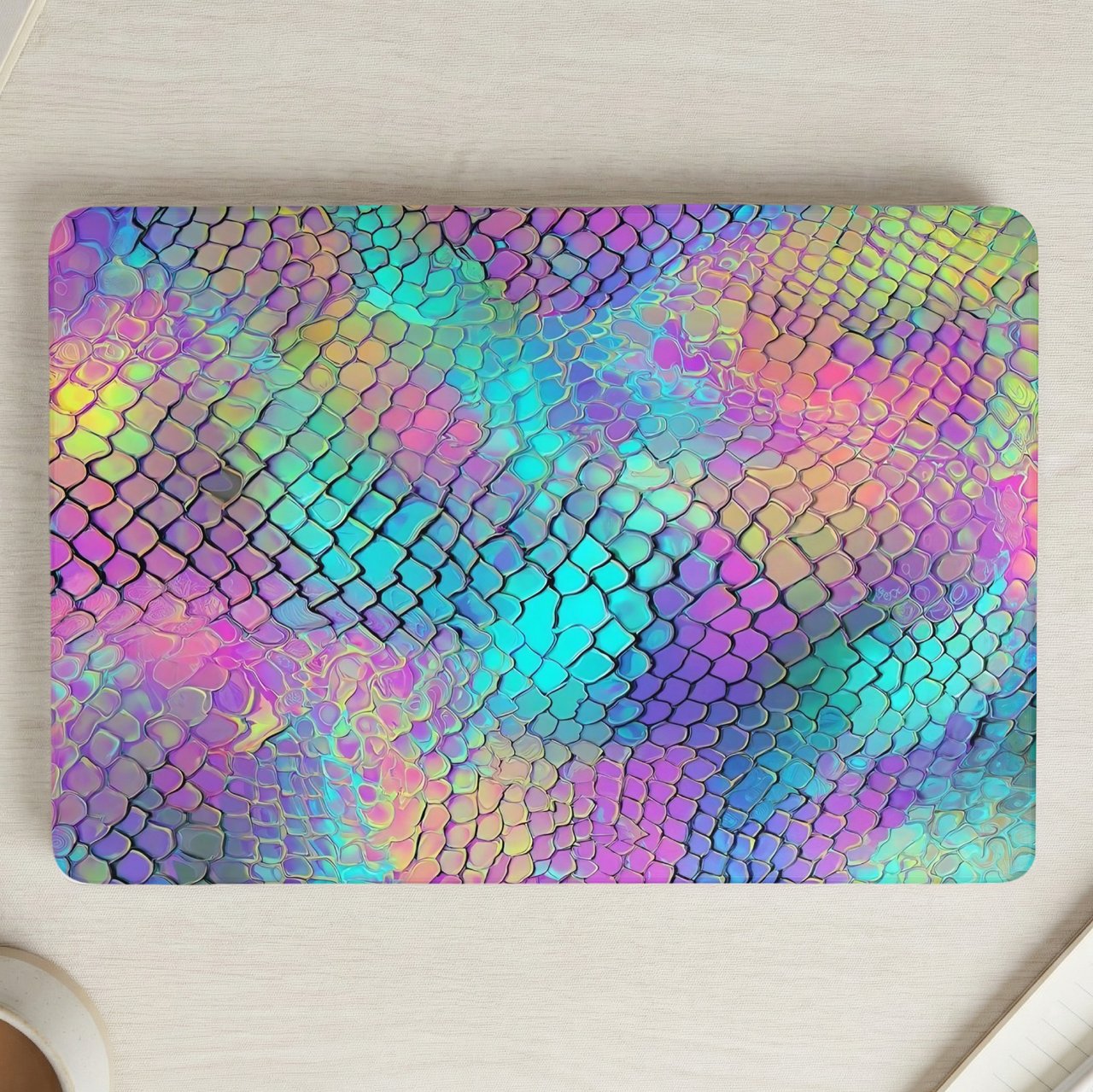 Holographic Scales MacBook Case