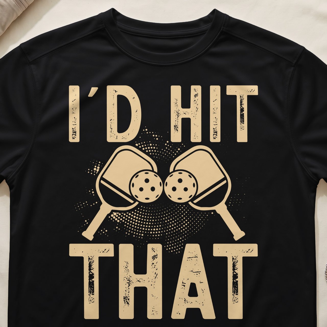 Pickleball Sport-Tek Performance Tee, I'd Hit That, Athletic Humor Open Play Pickleball Court Apparel