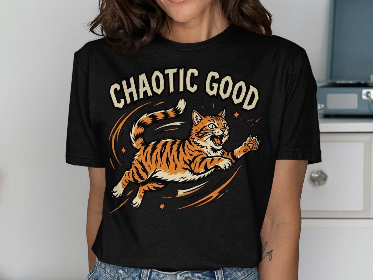 Chaotic Good Orange Cat T-Shirt