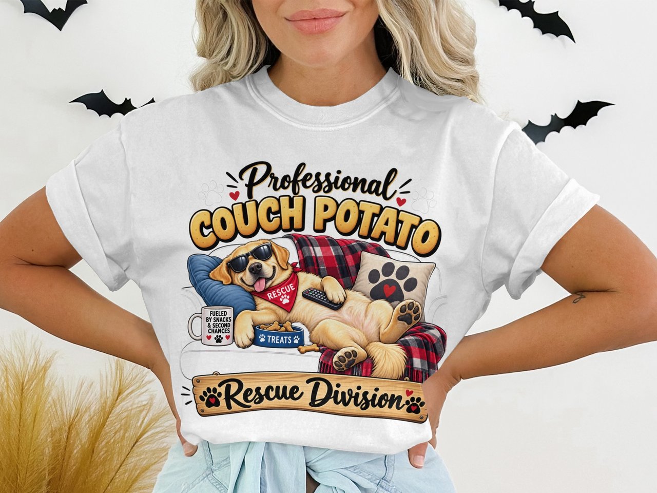 Professional Couch Potato Dog Tee