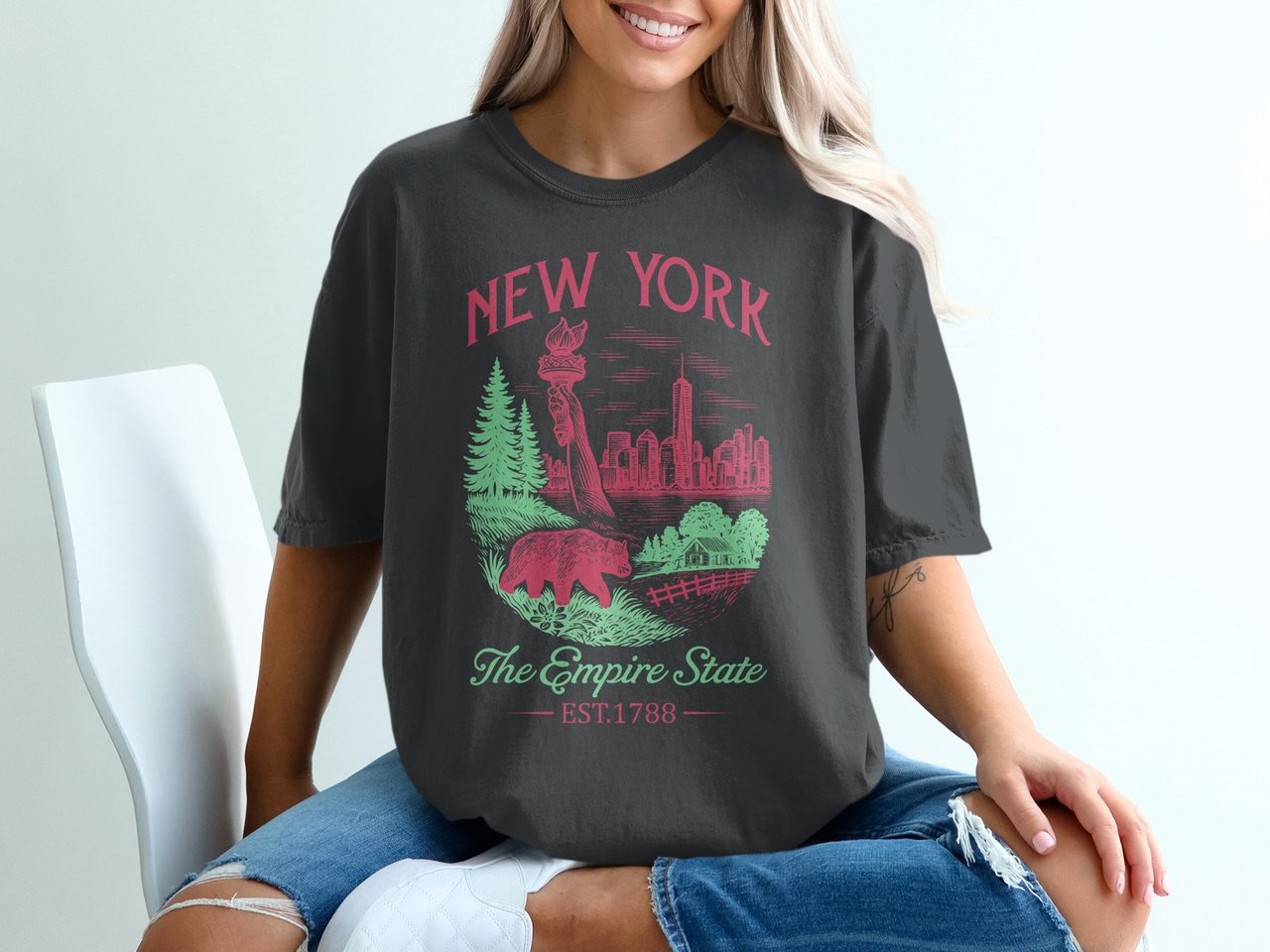 New York Empire State Heritage Graphic Tee