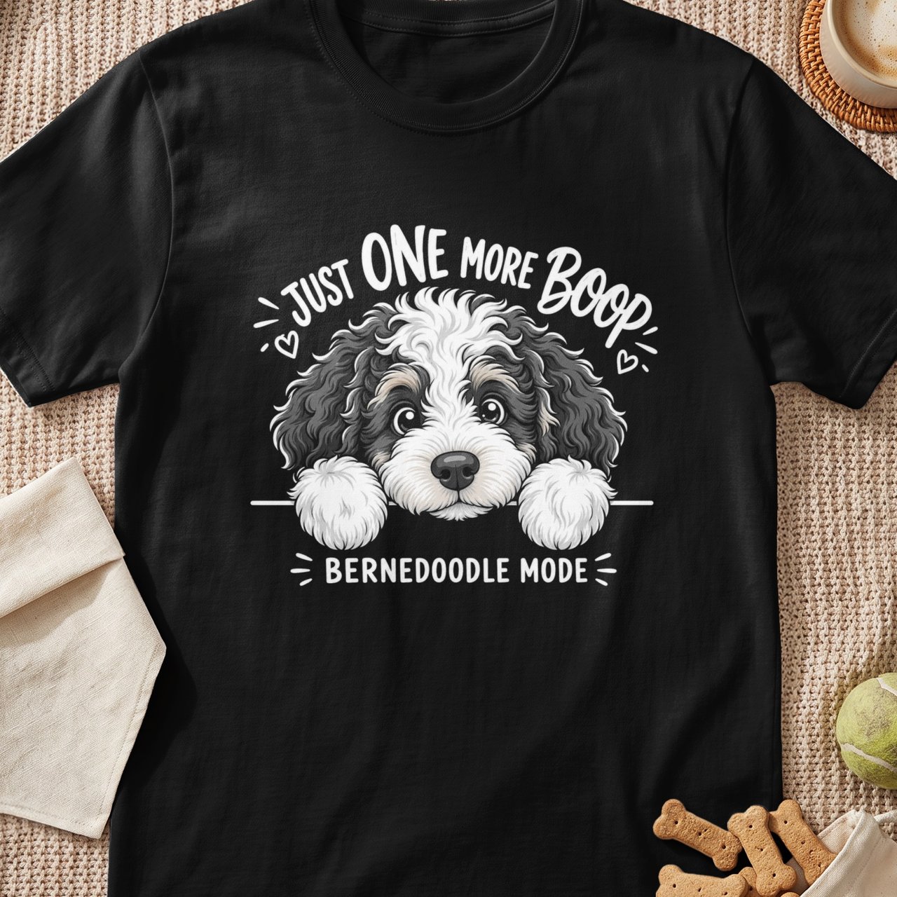 "Just One More Boop" Bernedoodle T-Shirt