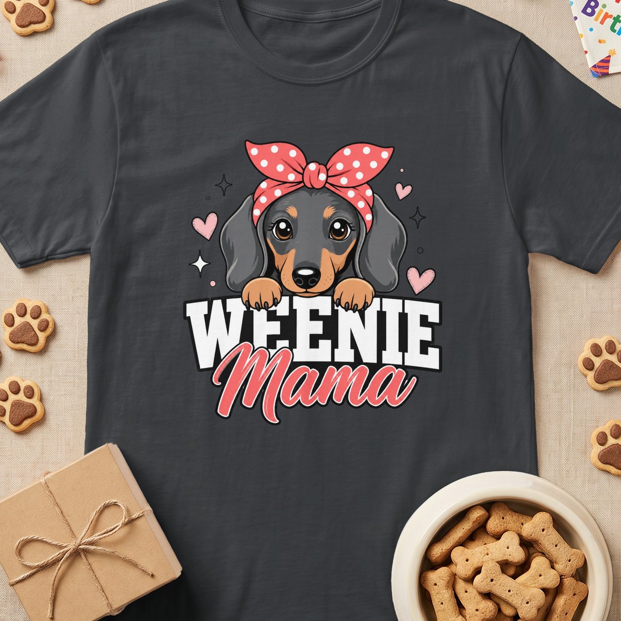 Weenie Mama Dachshund Tee