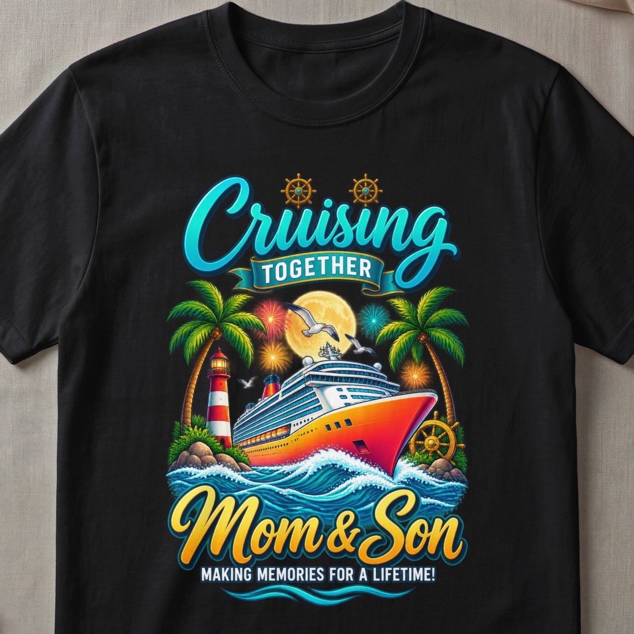 Mom & Son Cruising Together T-Shirt