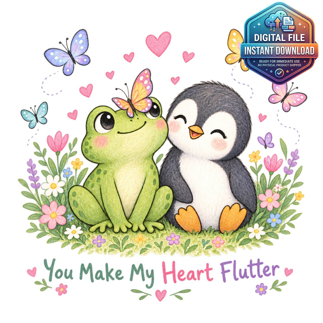 You Make My Heart Flutter Clipart