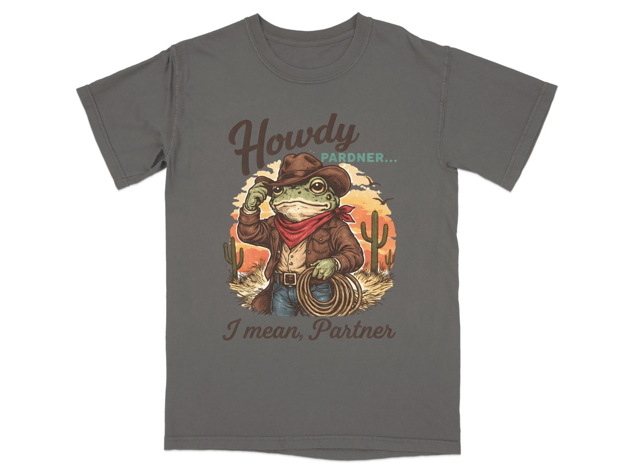 Howdy Pardner Frog Western Tee