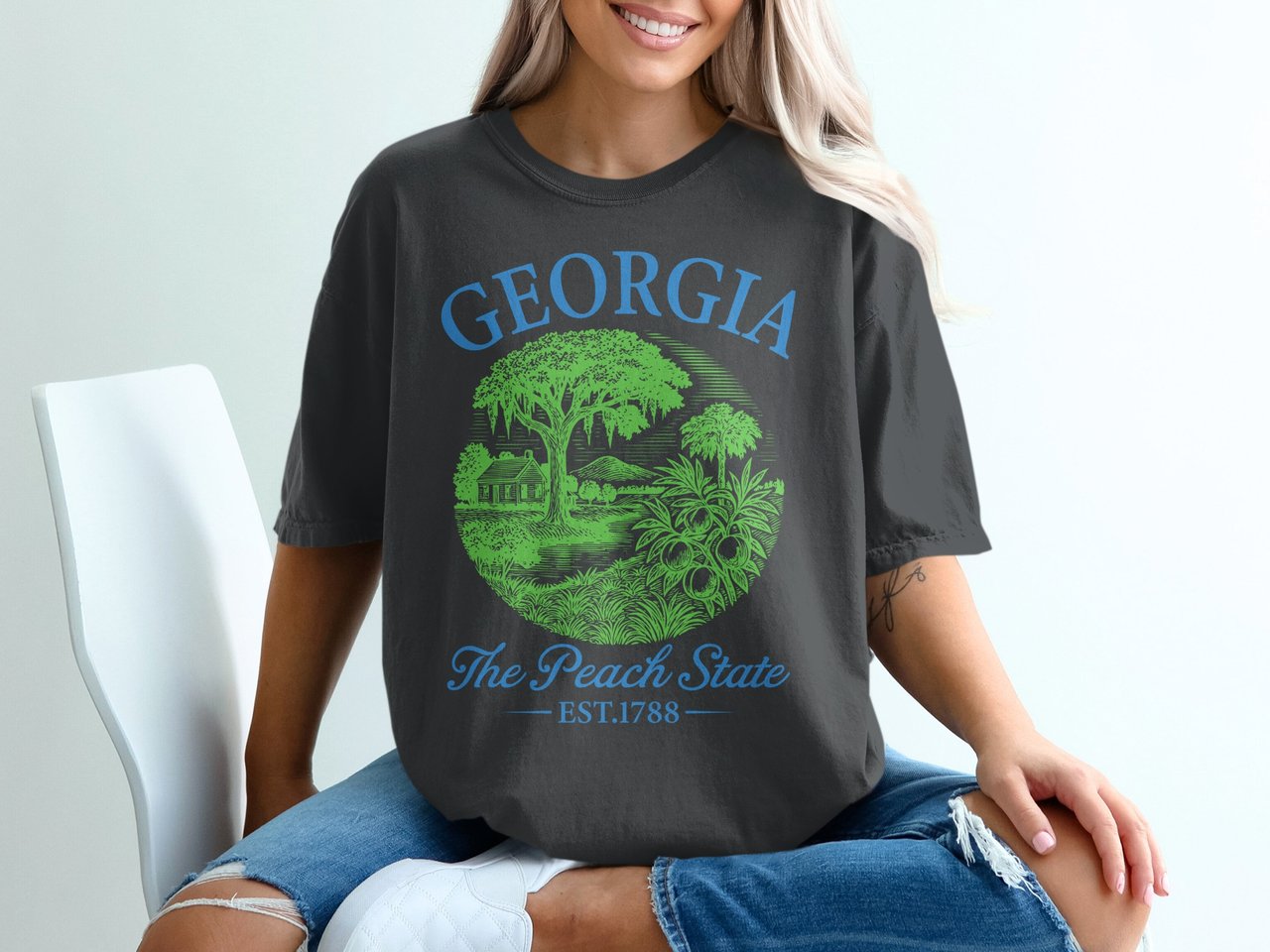 Georgia Peach State Vintage T-Shirt