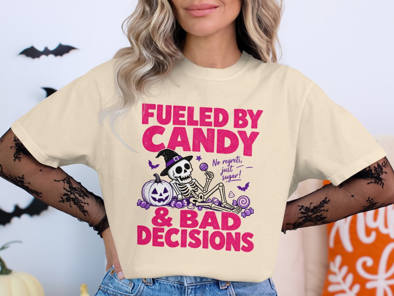Candy & Bad Decisions Skeleton T-Shirt