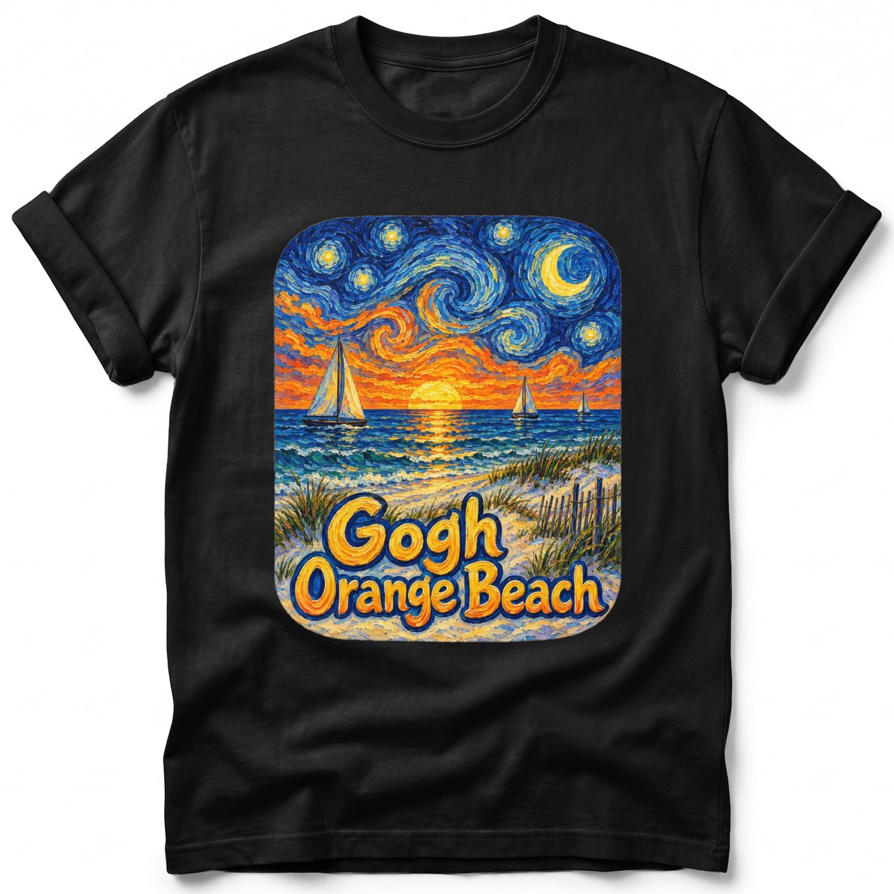 Gogh Orange Beach ~ Comfort Colors Premium Tee