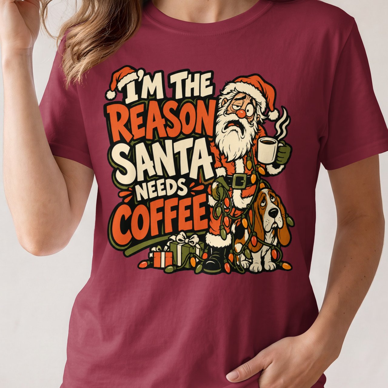 Reason Santa Needs Coffee Tee
