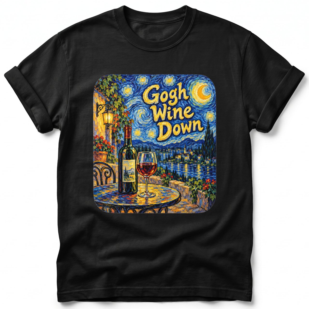 Gogh Wine Down ~ Comfort Colors Premium Tee