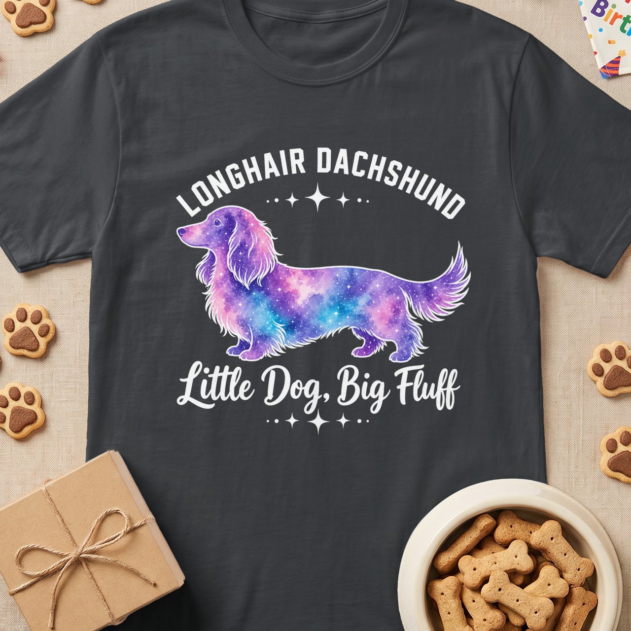 Longhair Dachshund Big Fluff T-Shirt