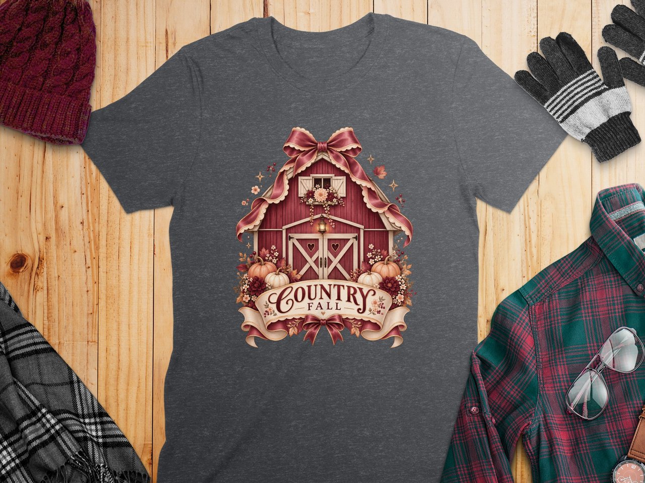 Country Fall Barn Tee