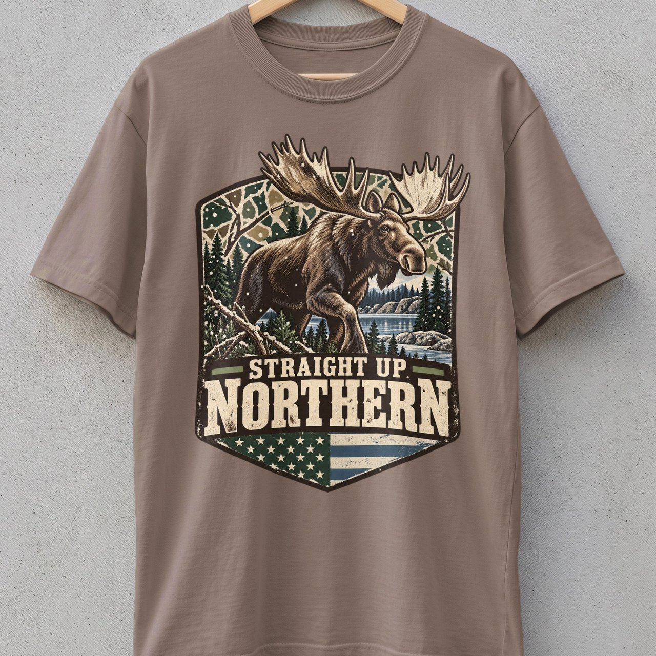 Straight Up Northern Moose Tee