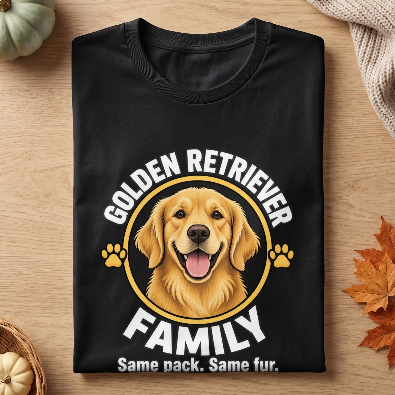 Golden Retriever Family Tee