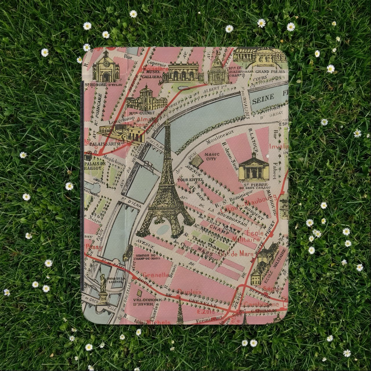 Vintage Paris Map Kindle Case
