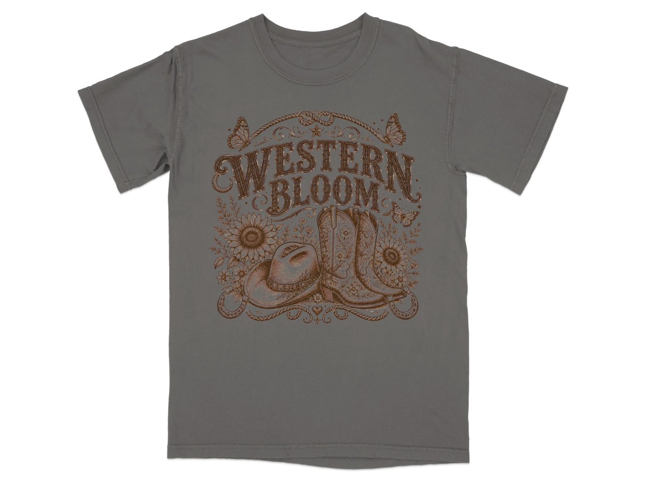 Western Bloom: Vintage Floral T-Shirt