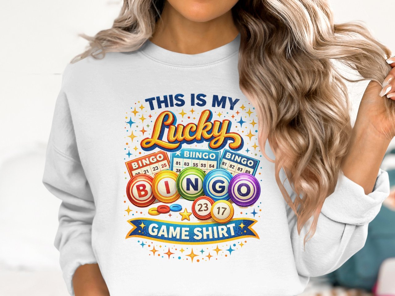 Retro Lucky Bingo Game Sweatshirt