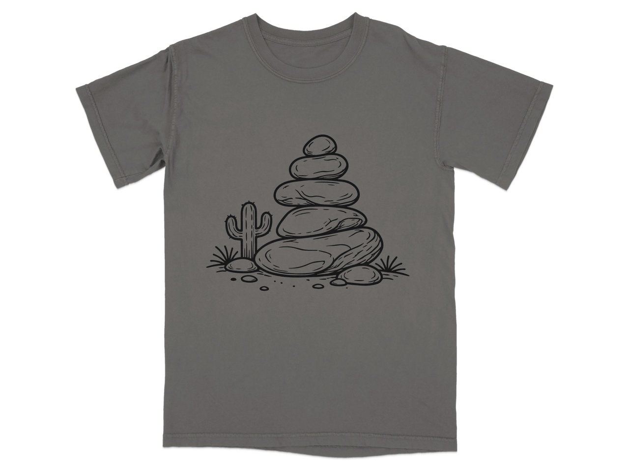Mindful Cairn & Cactus T-Shirt