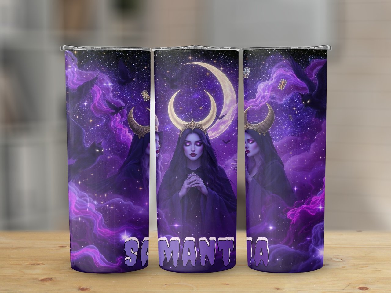 Personalized Halloween Tumbler, Witch Tumbler, Halloween Name Tumbler, Gothic Tumbler, Celestial Tumbler, Witchcraft Tumbler