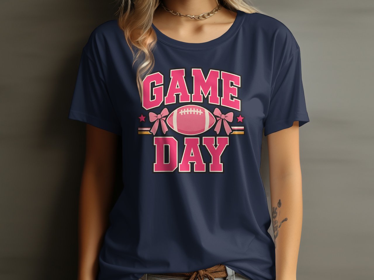 Pink Game Day Football Tee or Sweatshirt