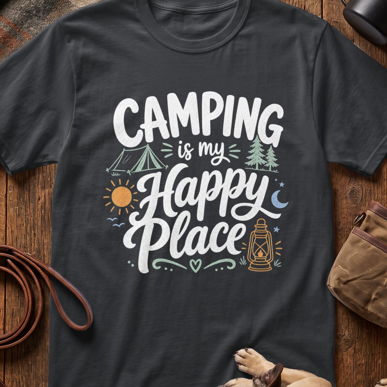 Happy Place Camping T-Shirt