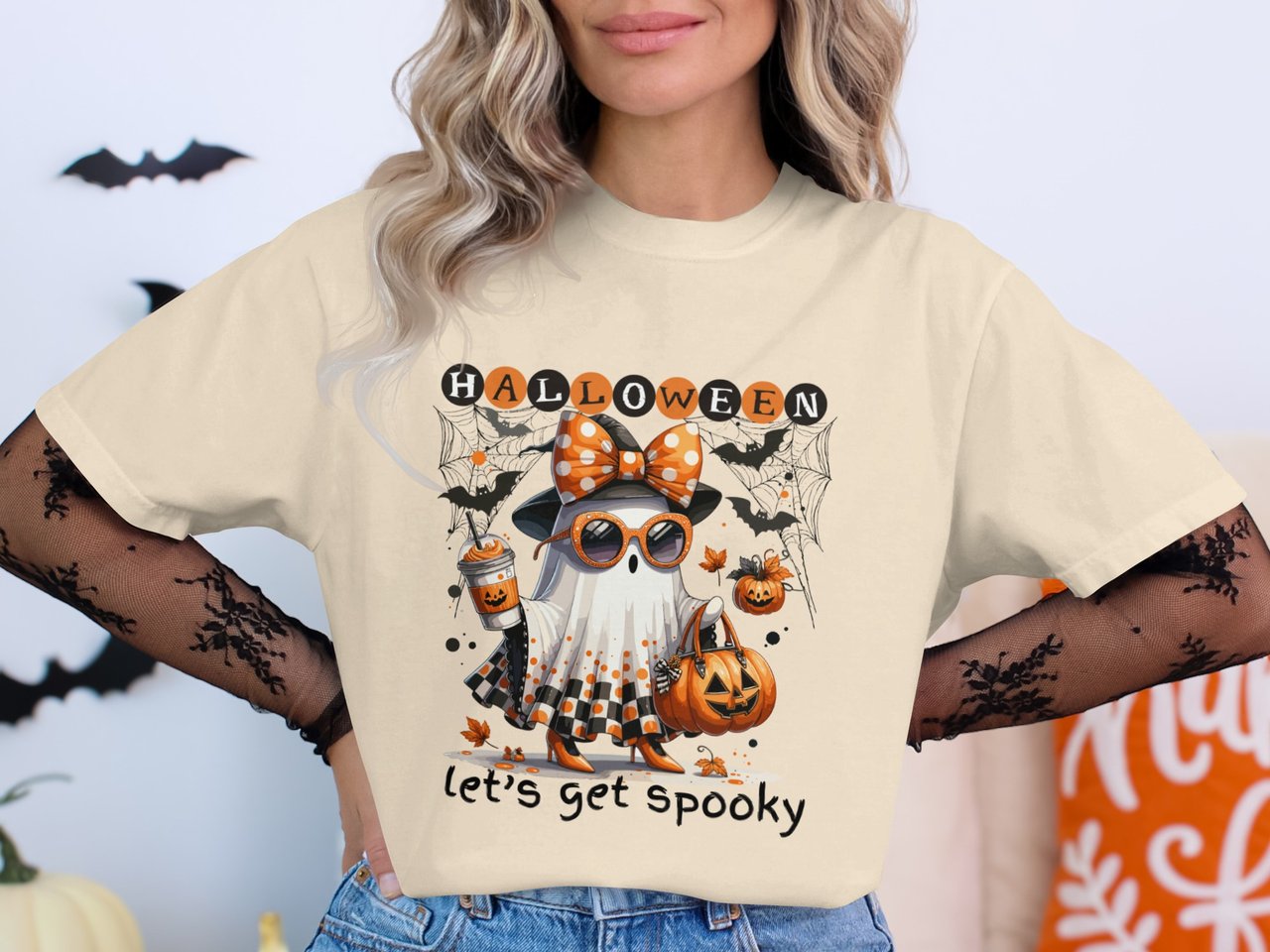Let's Get Spooky Ghost Glam T-Shirt