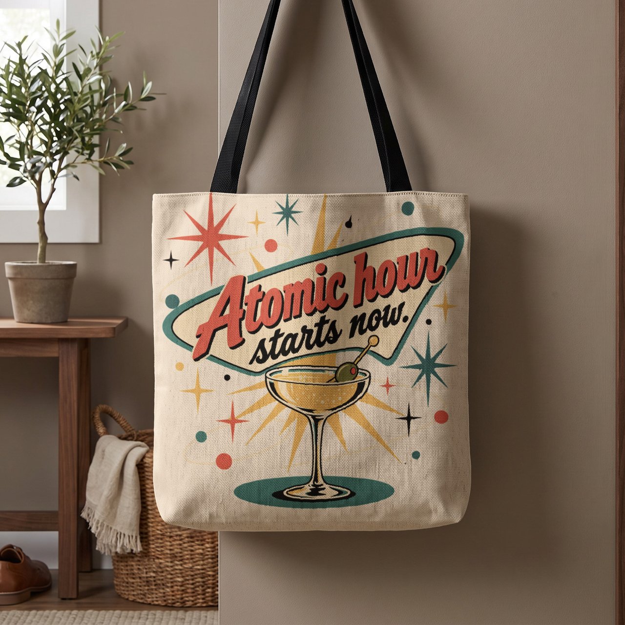 Atomic Hour Tote Bag