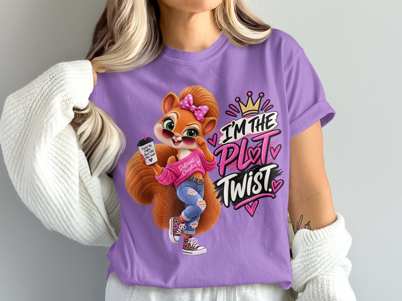 I'm the Plot Twist Sally the Squirrel Tee