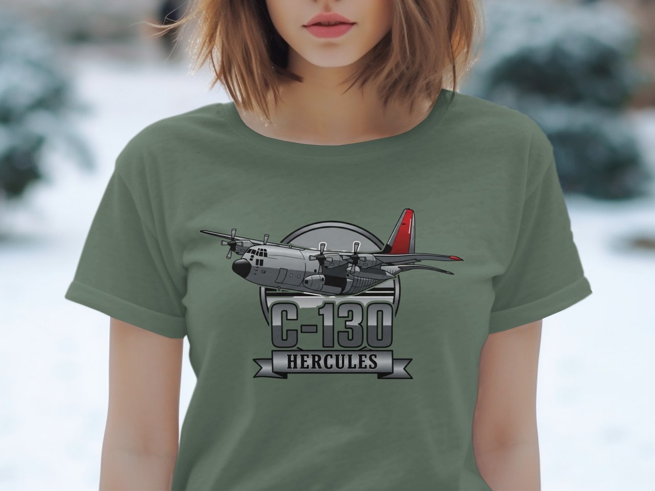 C-130 Hercules Military Aircraft T-Shirt, Air Force Veteran Gift, Aviation Enthusiast Tee for Pilot Dad, Patriotic Plane Shirt