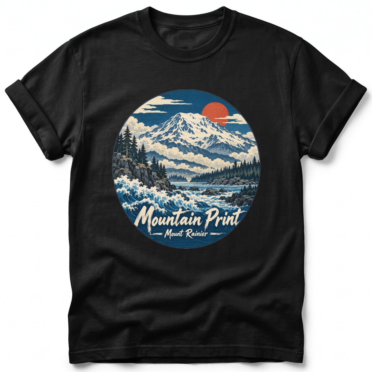 Mountain Print ~ Comfort Colors Premium Tee