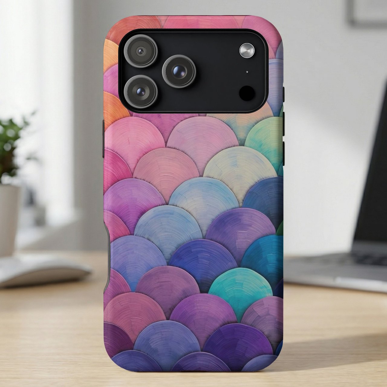 Pastel Scallop MagSafe® Phone Case